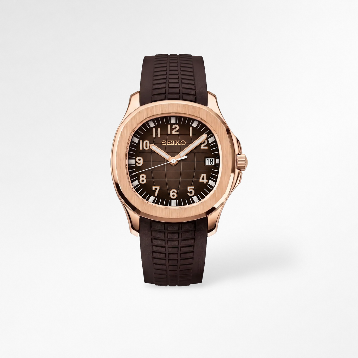 Aquanaut Rose Gold Chocolate Reglage watch