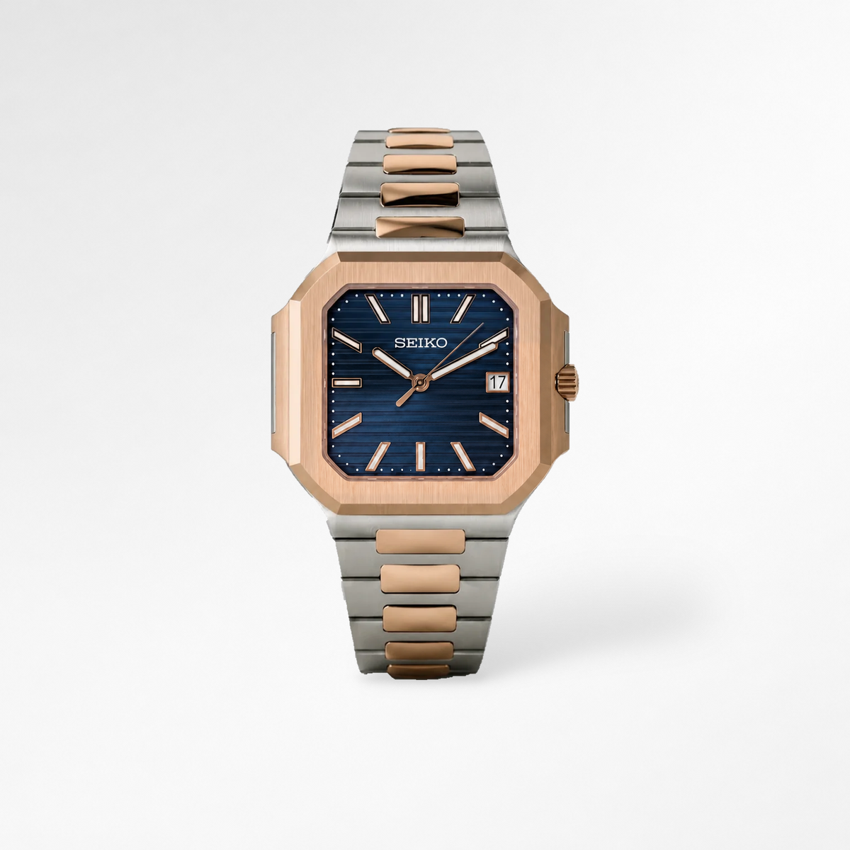 Cubitus Two-Tone Rose Gold Blue Reglage watch