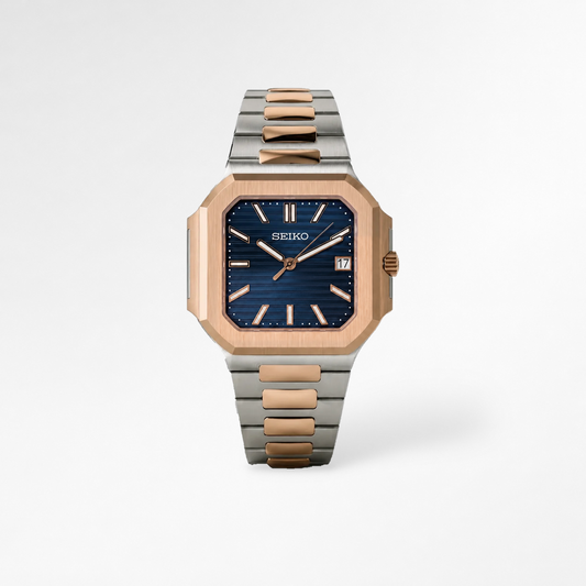 Cubitus Two-Tone Rose Gold Blue Reglage watch