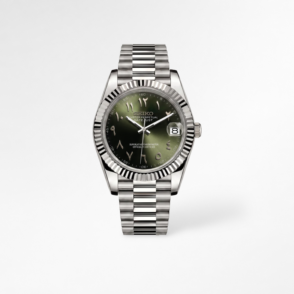 Datejust Arabic Olive Green Reglage watch