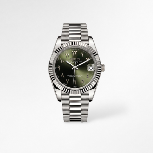 Datejust Arabic Olive Green Reglage watch