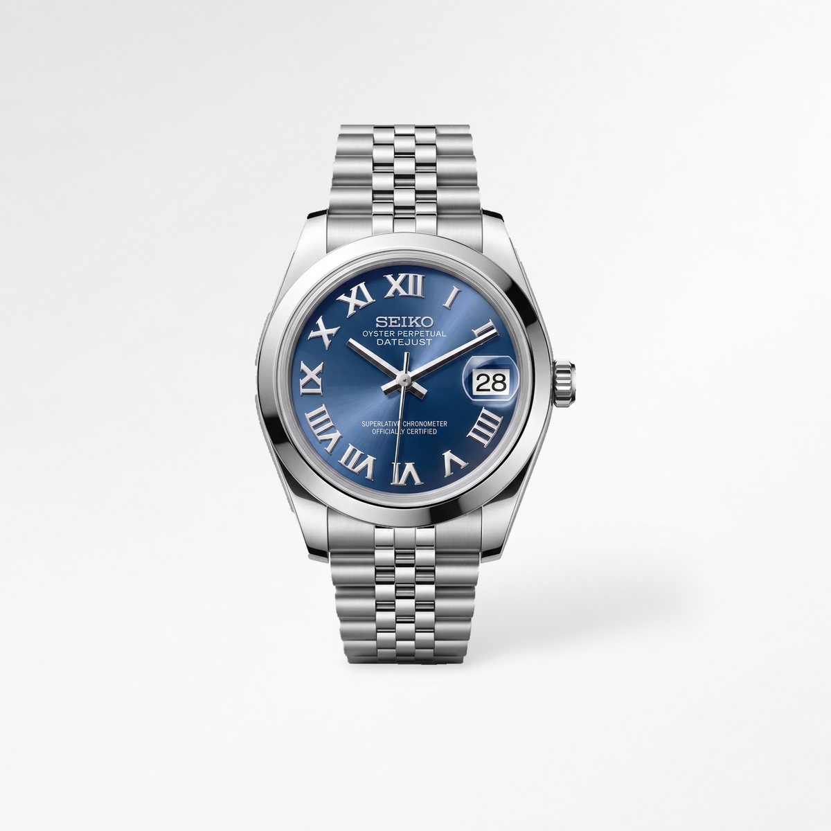 Datejust Blue Roman Reglage watch