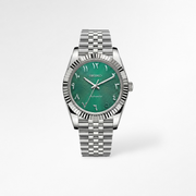 DateJust Green Arabic