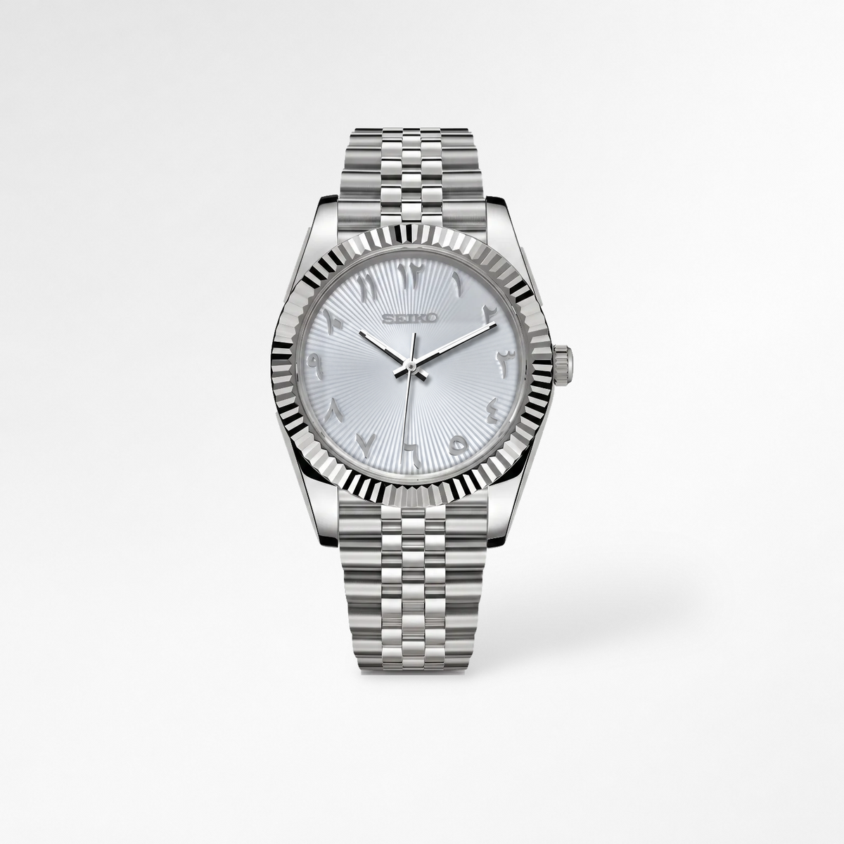 Datejust Silver Arabic Reglage watch