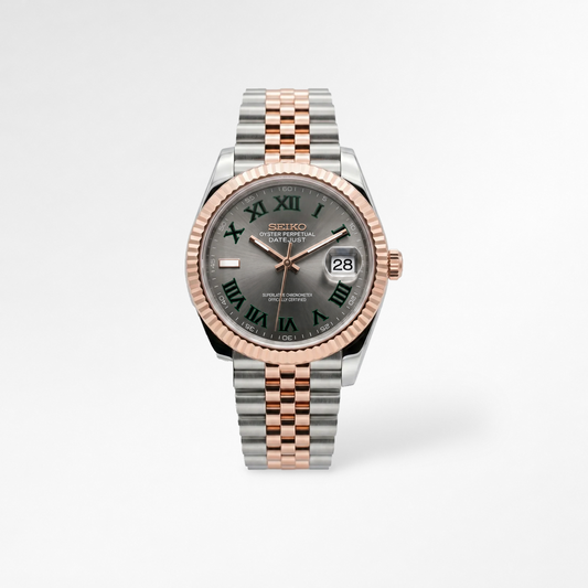 Datejust Two-Tone Rose Gold Wimbledon Reglage watch