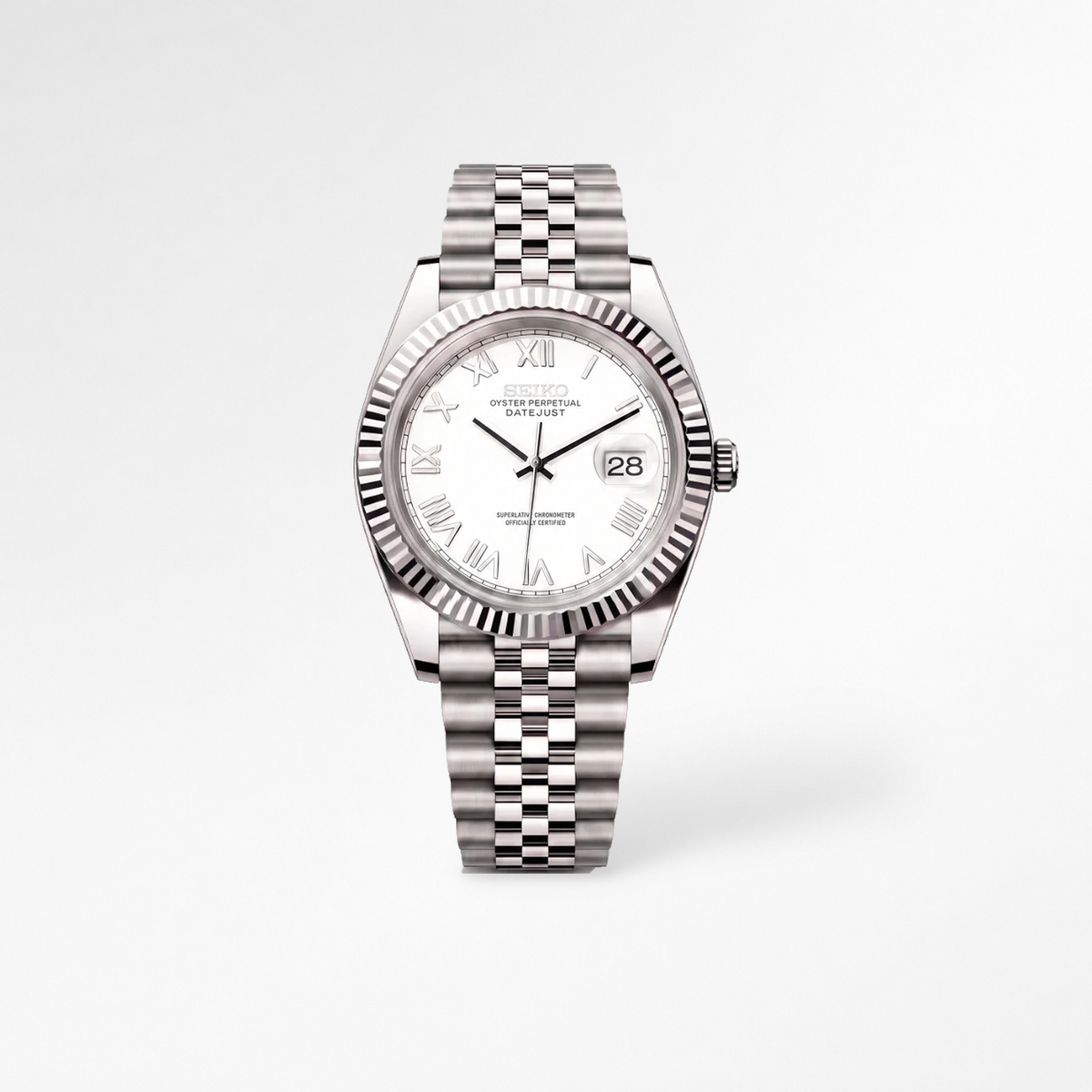 Datejust White Roman Reglage watch