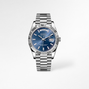 Day-Date Blue Baguette