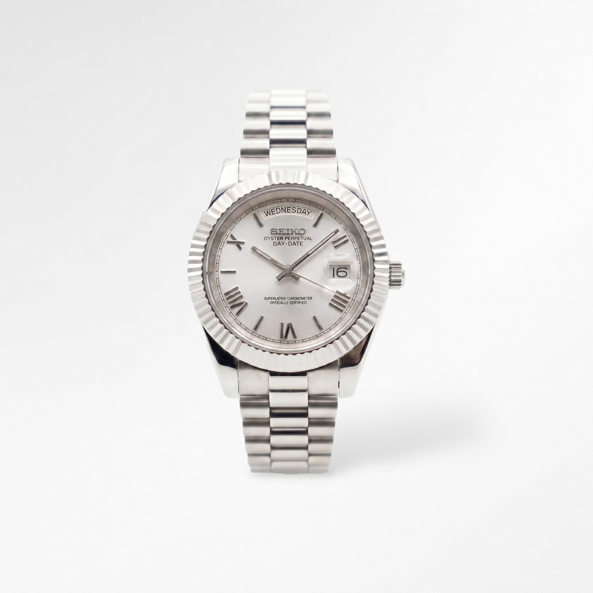 Day-Date White Reglage watch
