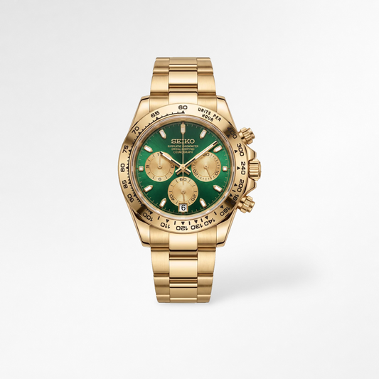 Daytona Gold Emerald Reglage watch