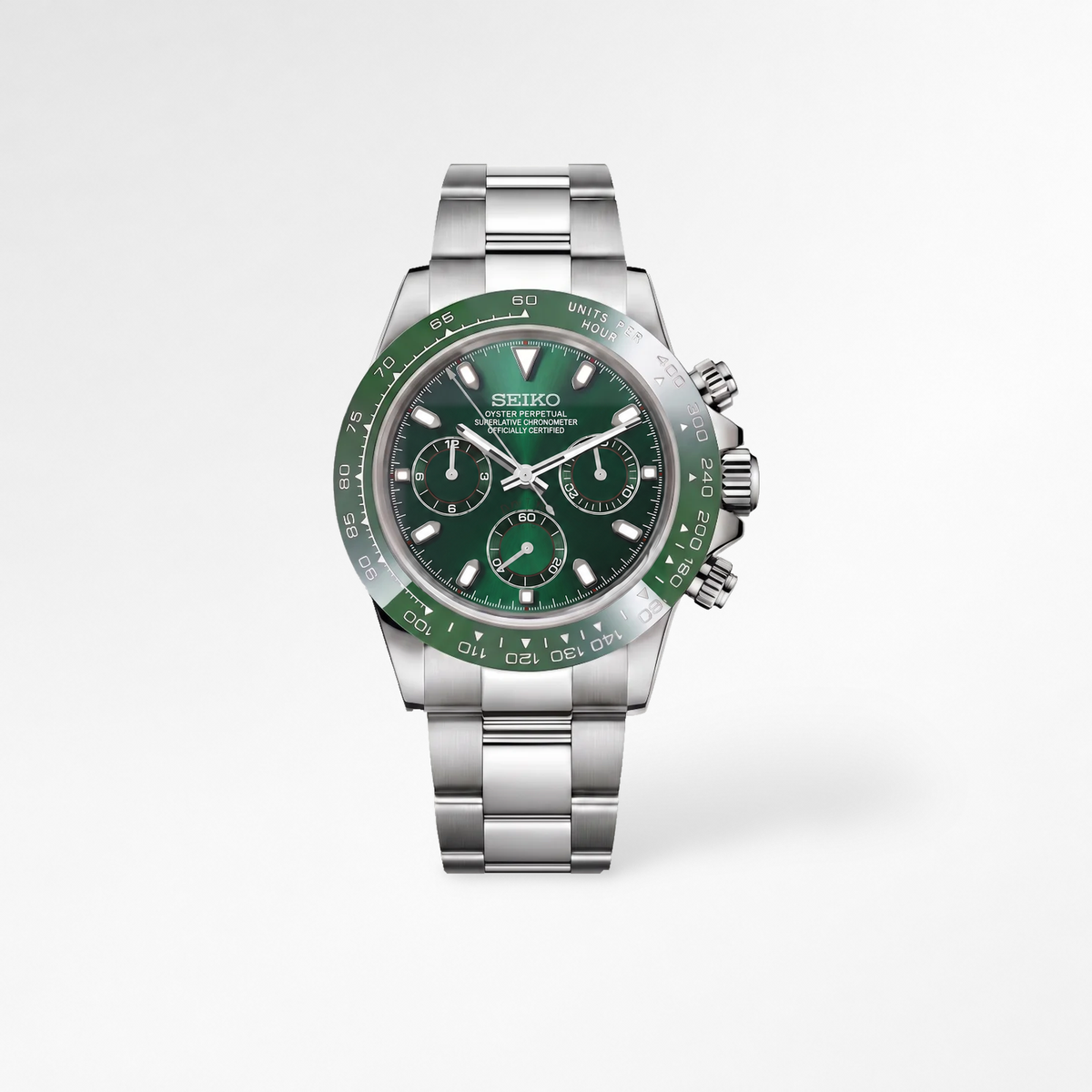 Daytona Green Ceramic Reglage watch