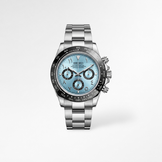 Daytona Ice Blue Arabic Reglage watch