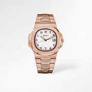 Nautilus Arabic Rose Gold White