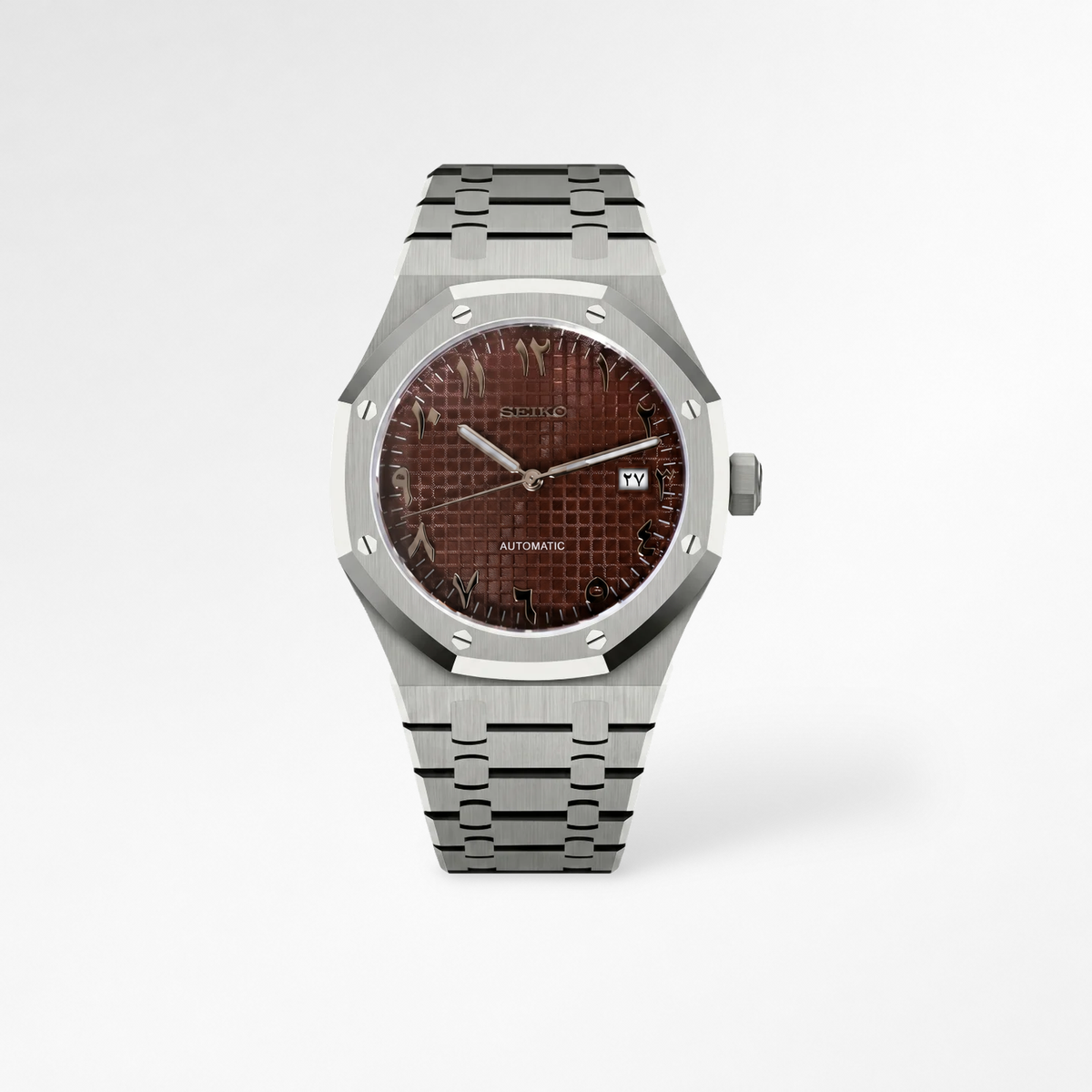 Royal Oak Arabic Brown Reglage watch