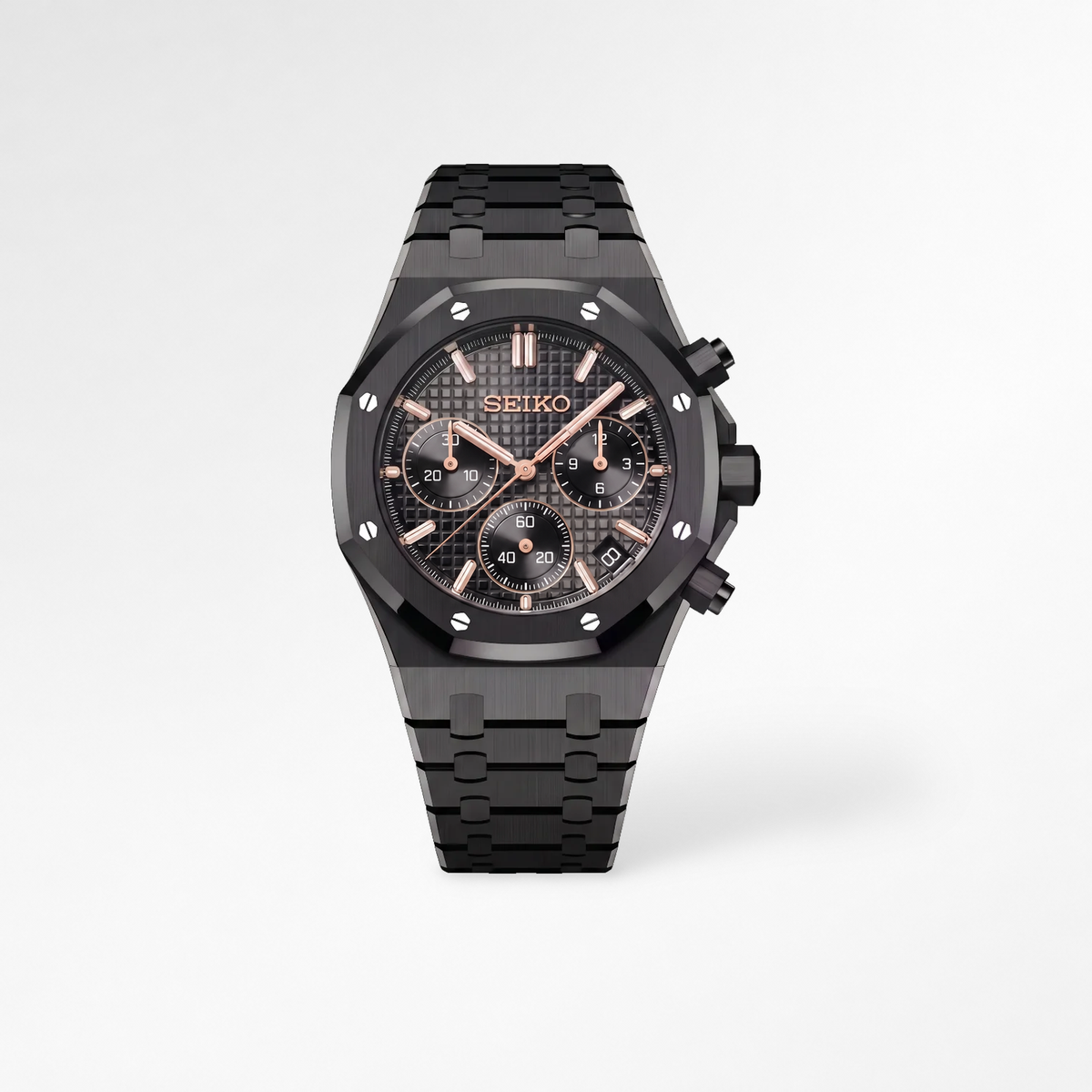 Royal Oak Chrono Full Black Reglage watch
