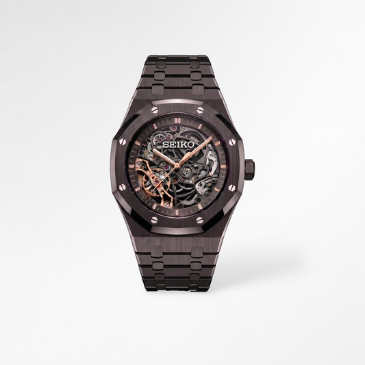 Royal Oak Skeleton Full Black Reglage watch
