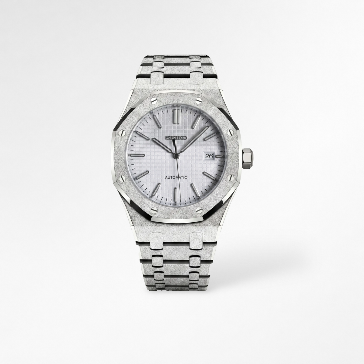 Royal Oak White Iced Out Reglage watch