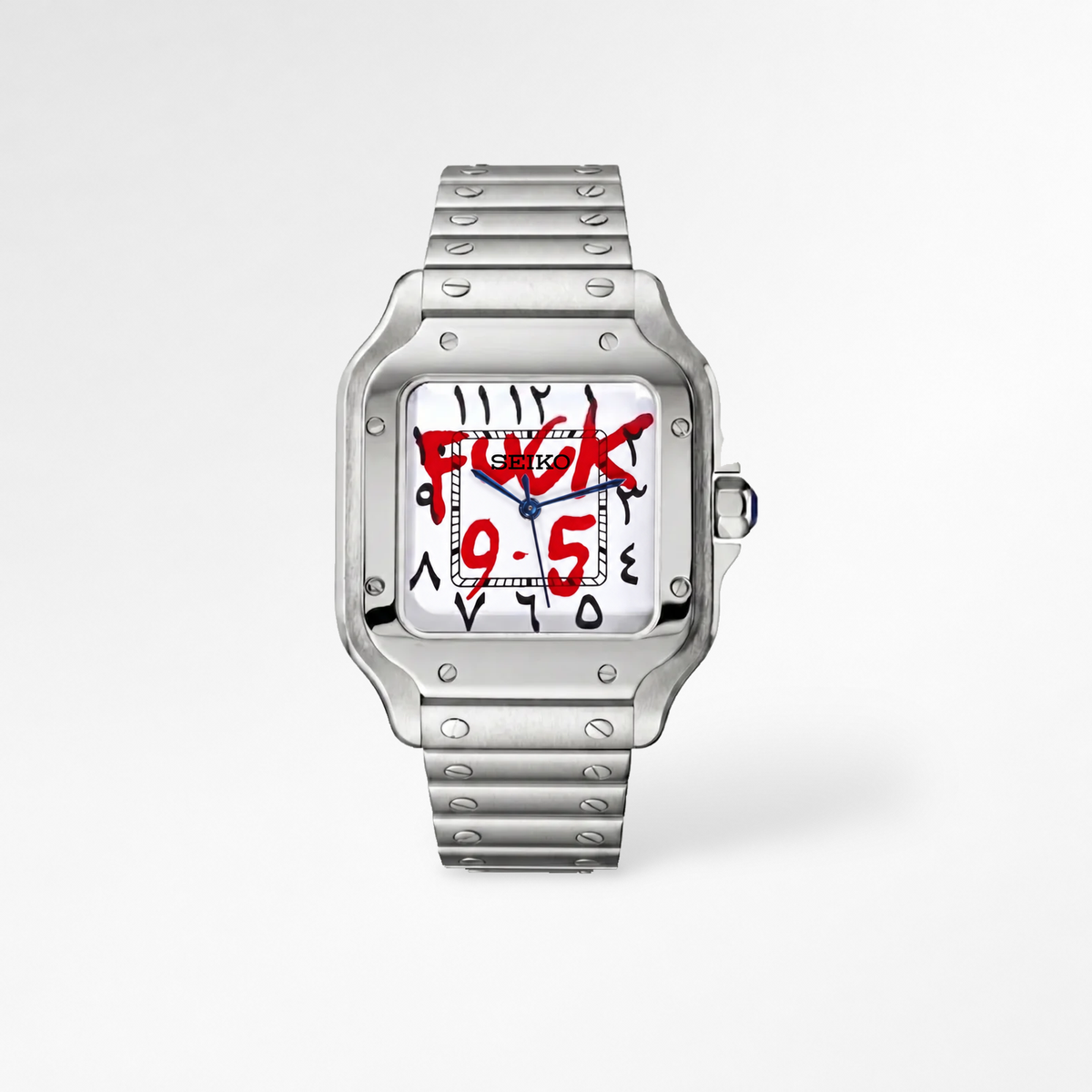 Santos Arabic White F*Ck 9 To 5 Reglage watch