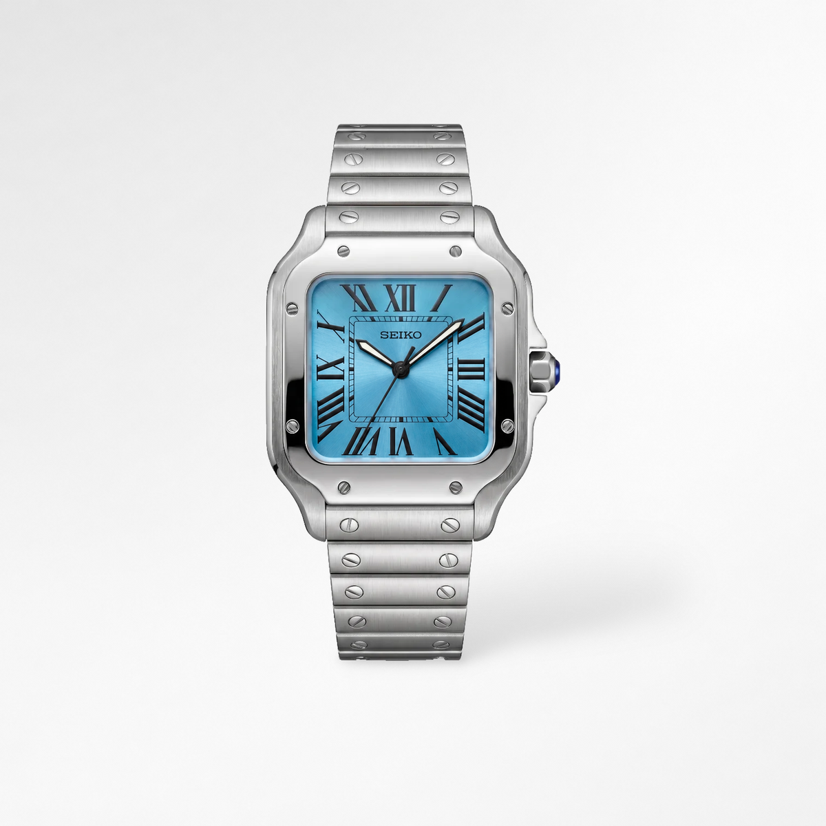 Santos Ice Blue Reglage watch