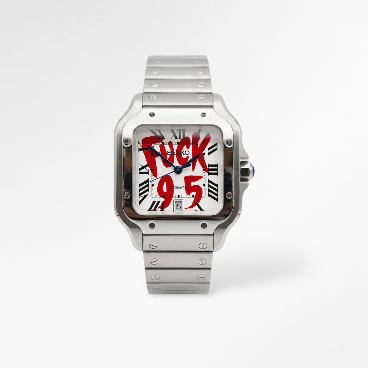 Santos White F*Ck 9 To 5 Reglage watch