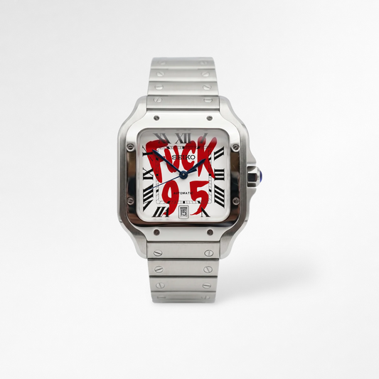 Santos White F*Ck 9 To 5 Reglage watch