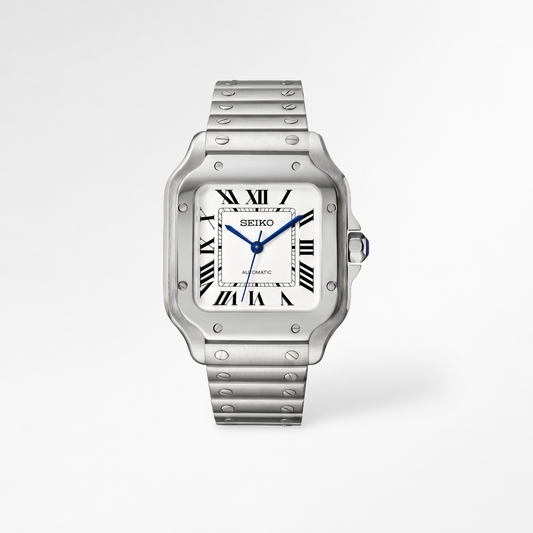 Santos White Reglage watch