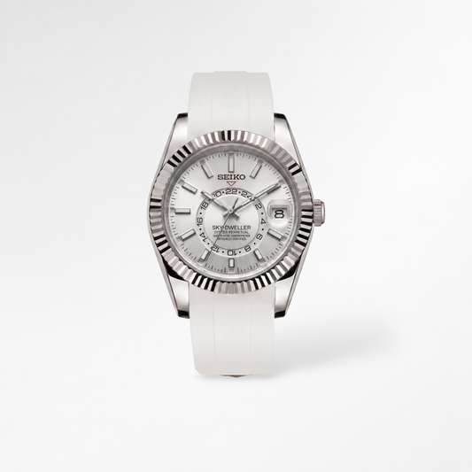 Sky Dweller Rubber White Reglage watch