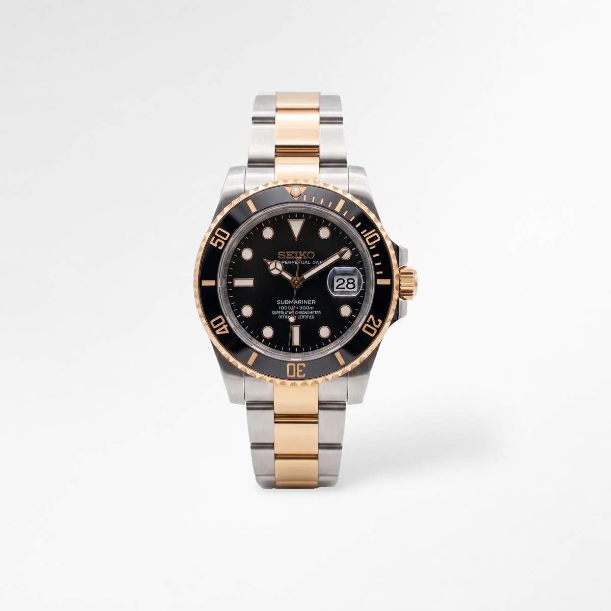 Submariner Two-Tone Black Reglage watch