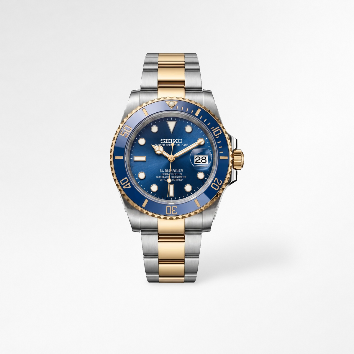 Submariner Two-Tone Blue Reglage watch