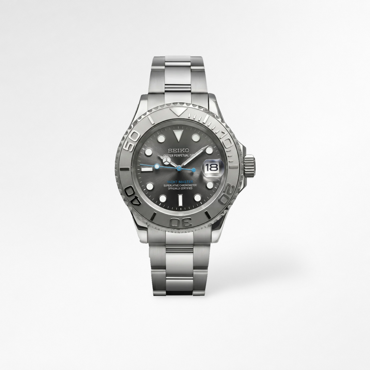 Yacht-Master Grey Rhodium Reglage watch