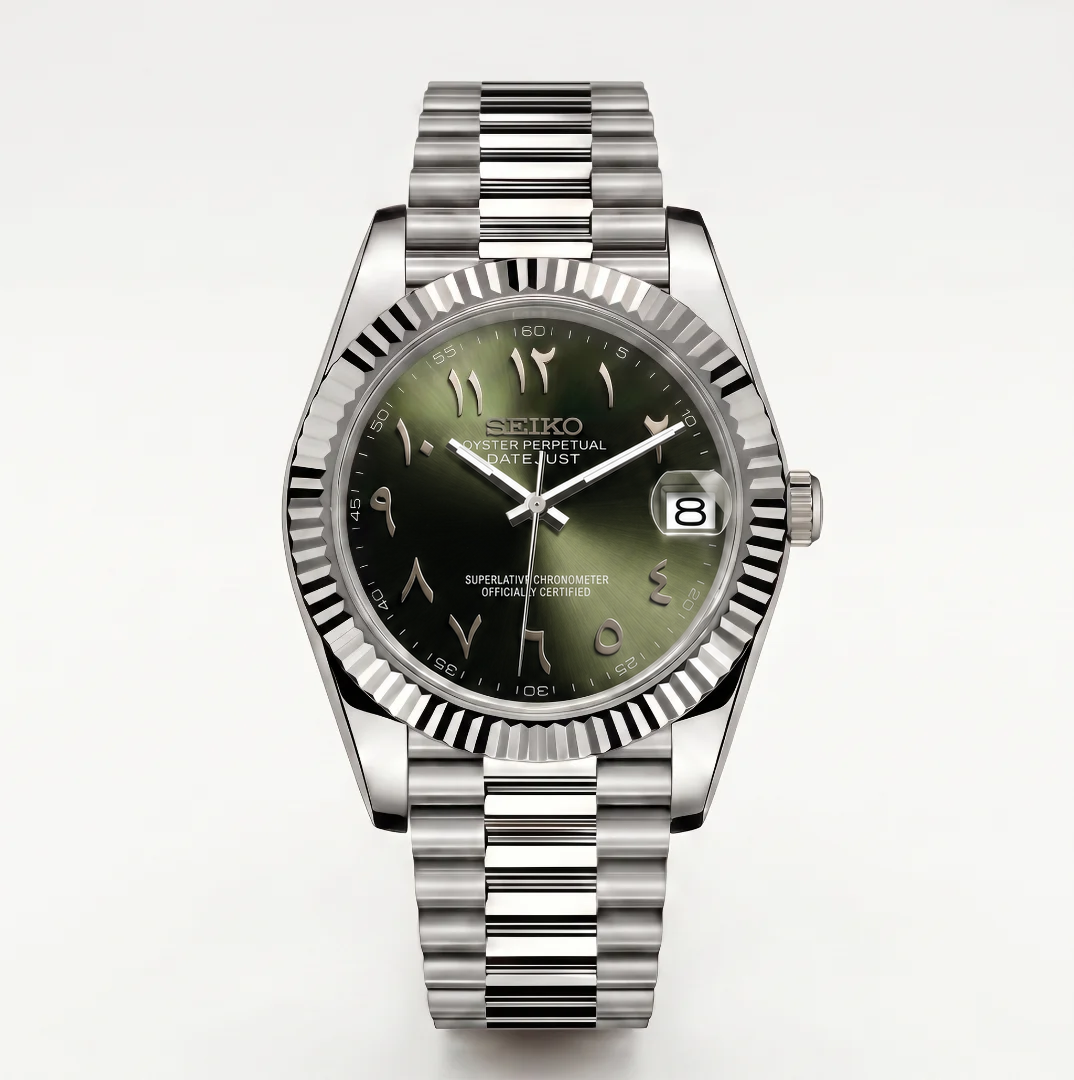 Datejust Arabic Olive Green Reglage watch