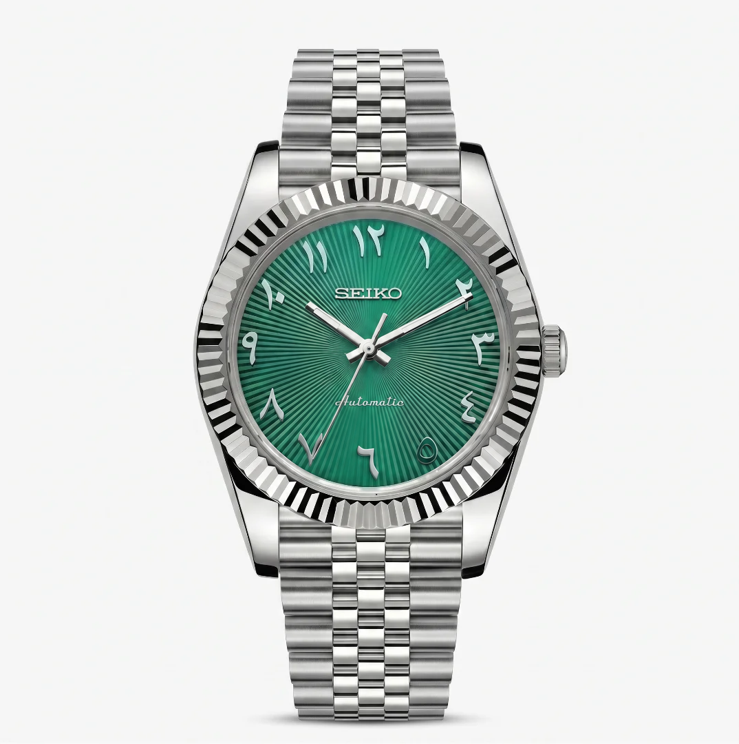 Datejust Green Arabic Reglage watch