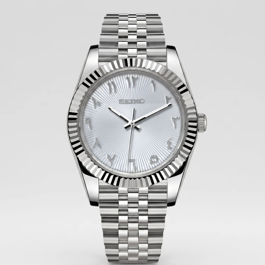 Datejust Silver Arabic Reglage watch