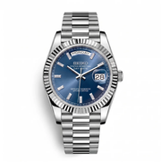 Day-Date Blue Baguette