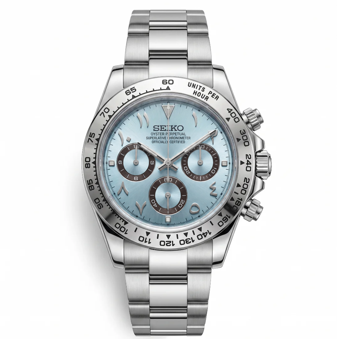 Daytona Arabic Ice Blue Reglage watch