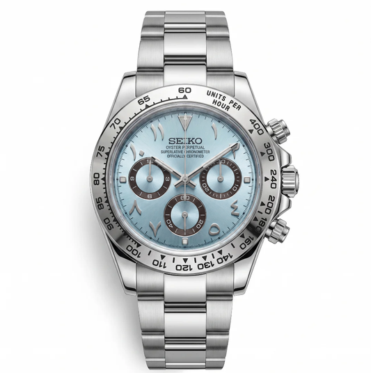Daytona Arabic Ice Blue Reglage watch