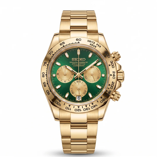 Daytona Gold Emerald Reglage watch