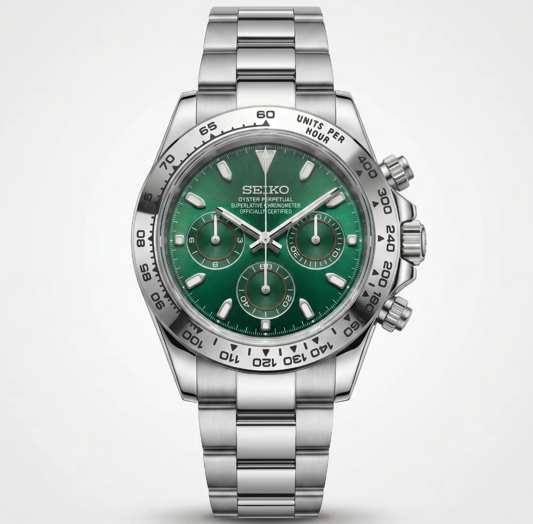 Daytona Green Reglage watch