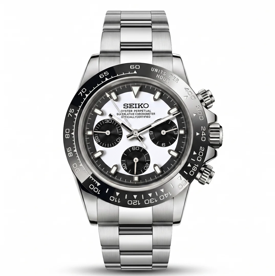 Daytona Newman White Reglage watch