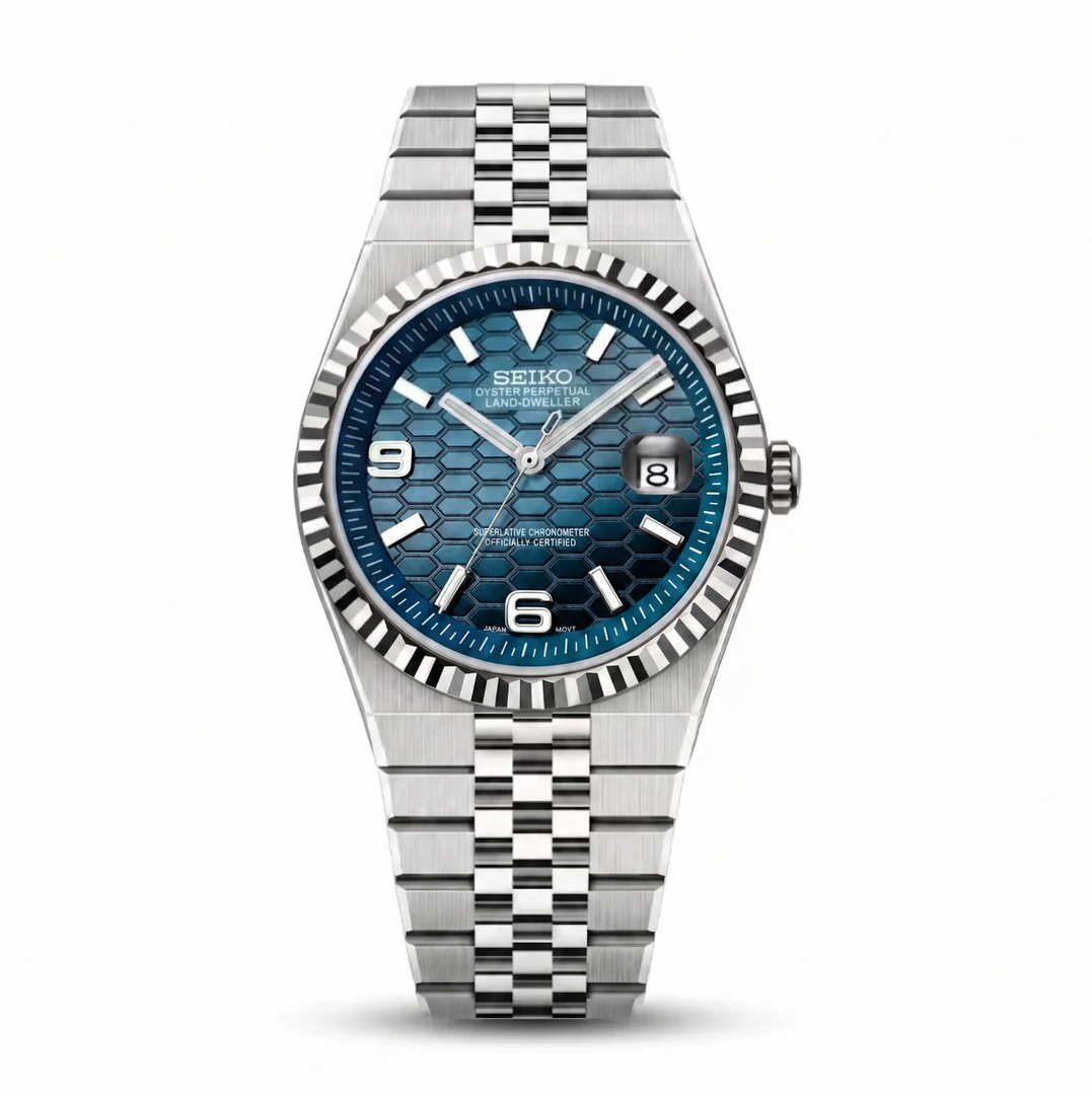 Land Dweller Deep Blue Reglage watch