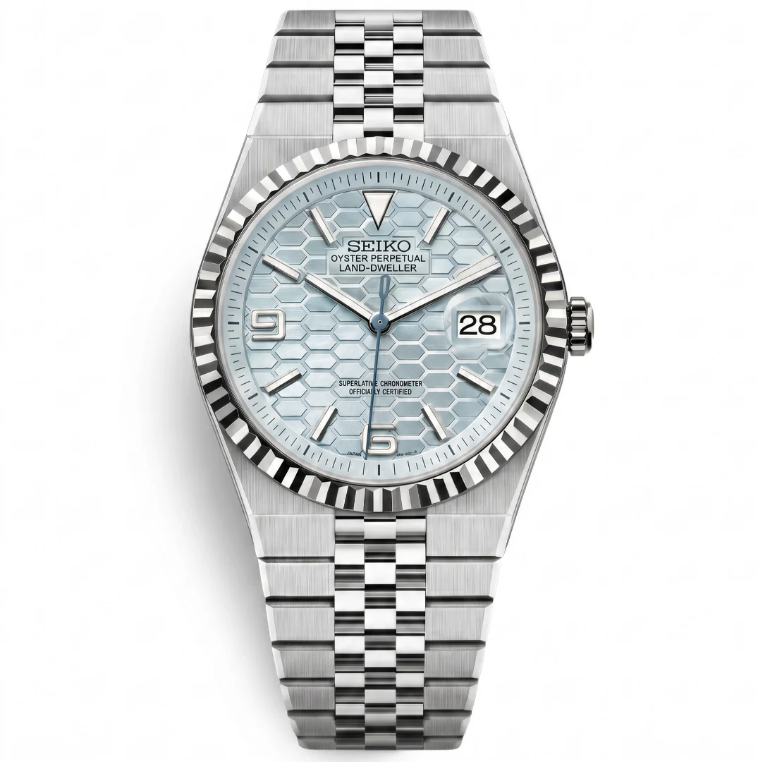 Land Dweller Ice Blue Reglage watch