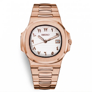Nautilus Arabic Rose Gold White