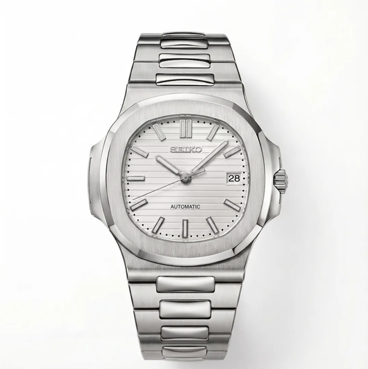 Nautilus Full White Reglage watch