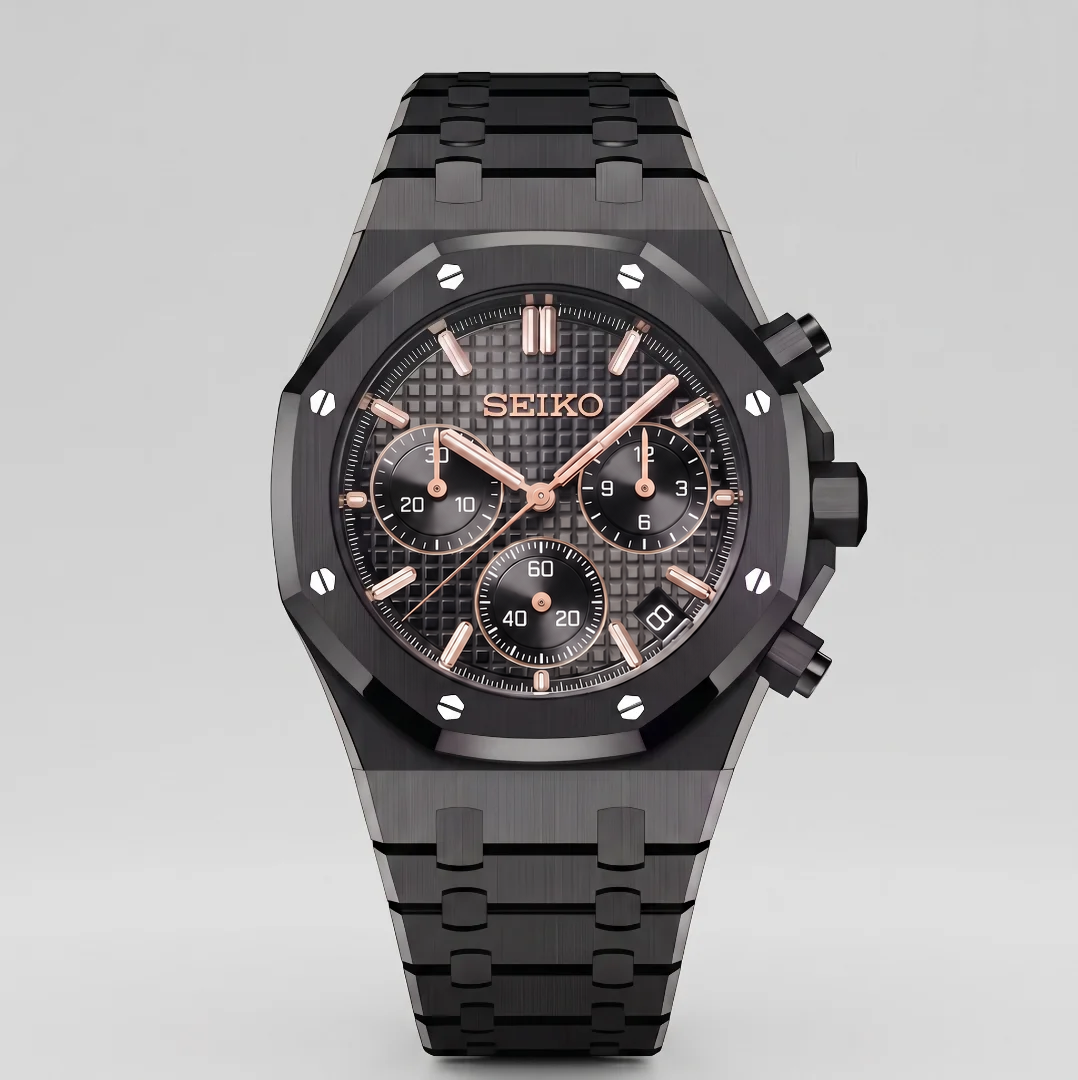 Royal Oak Chrono Full Black Reglage watch
