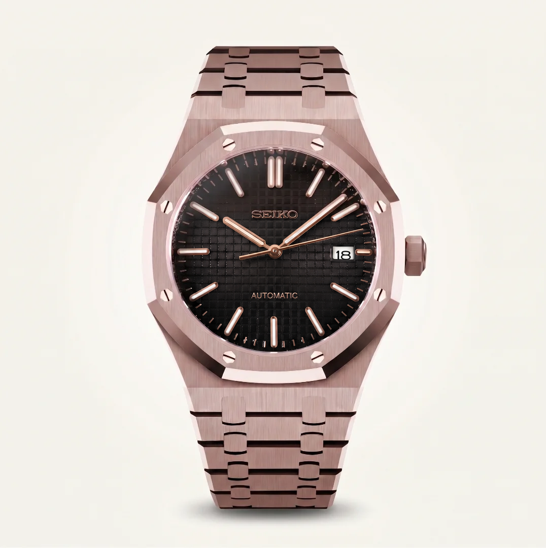 Royal Oak Rose Gold Black Reglage watch