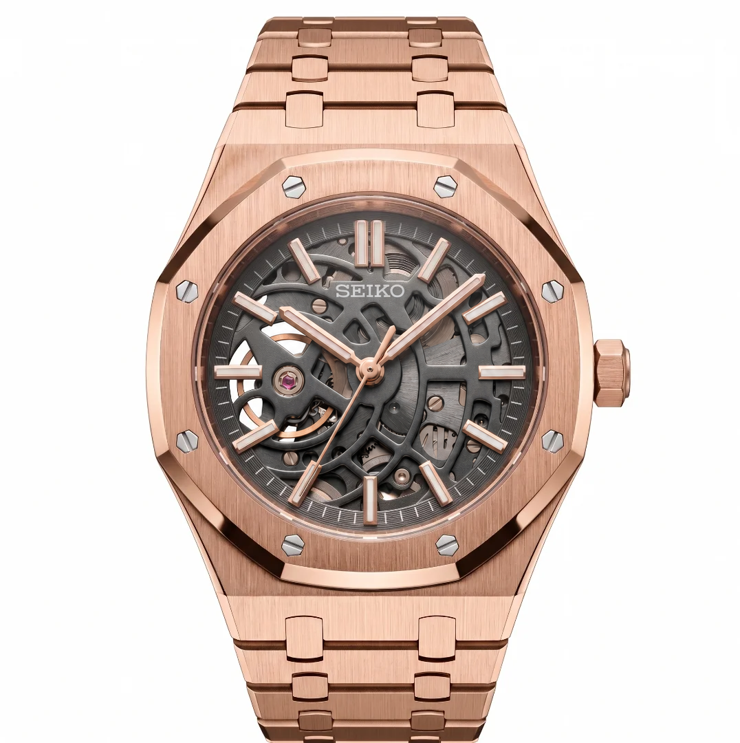 Royal Oak Rose Gold Skeleton Reglage watch