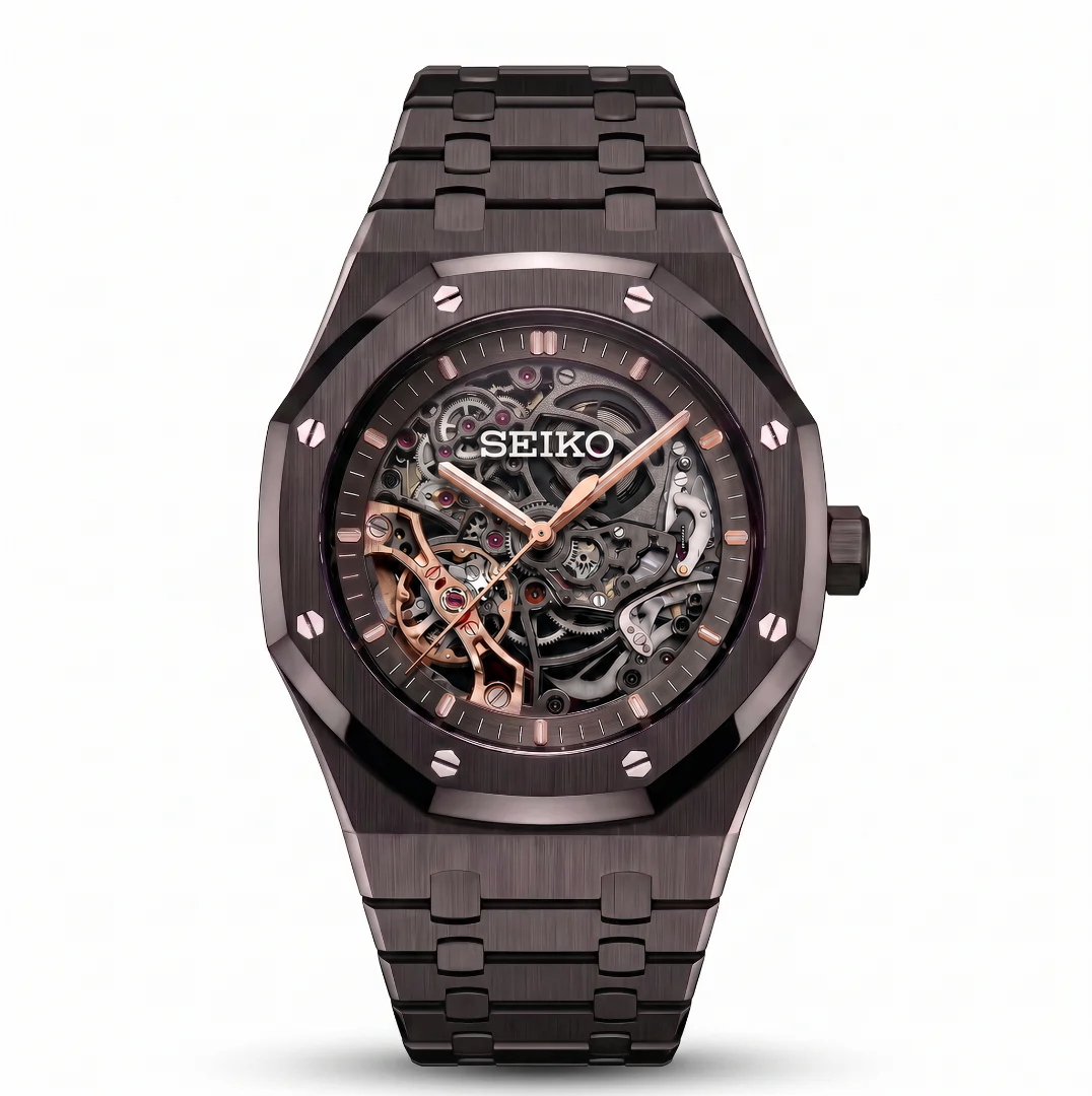 Royal Oak Skeleton Full Black Reglage watch