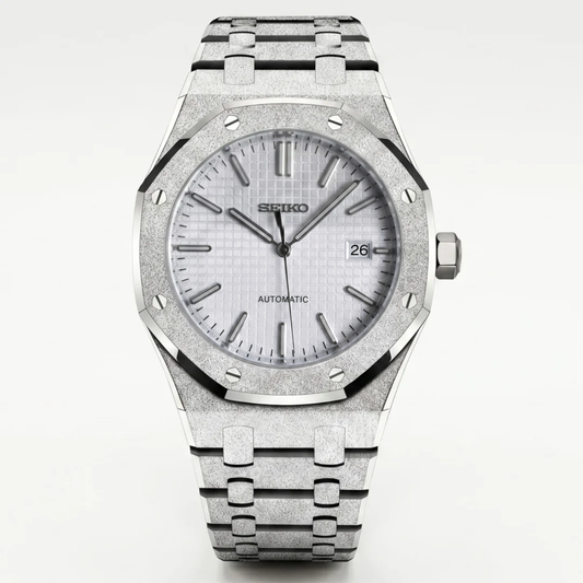 Royal Oak White Iced Out Reglage watch