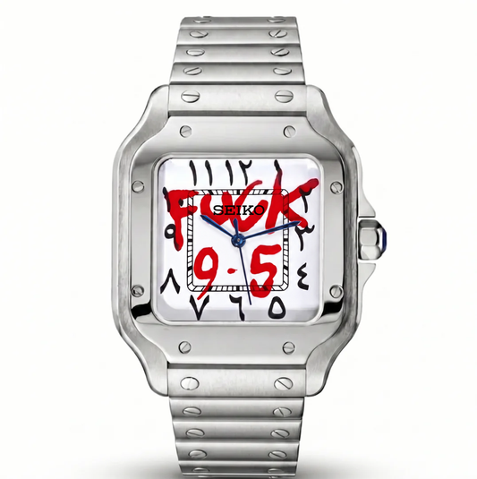 Santos Arabic White F*Ck 9 To 5 Reglage watch
