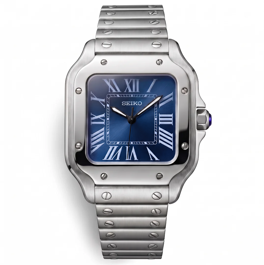 Santos Blue Reglage watch