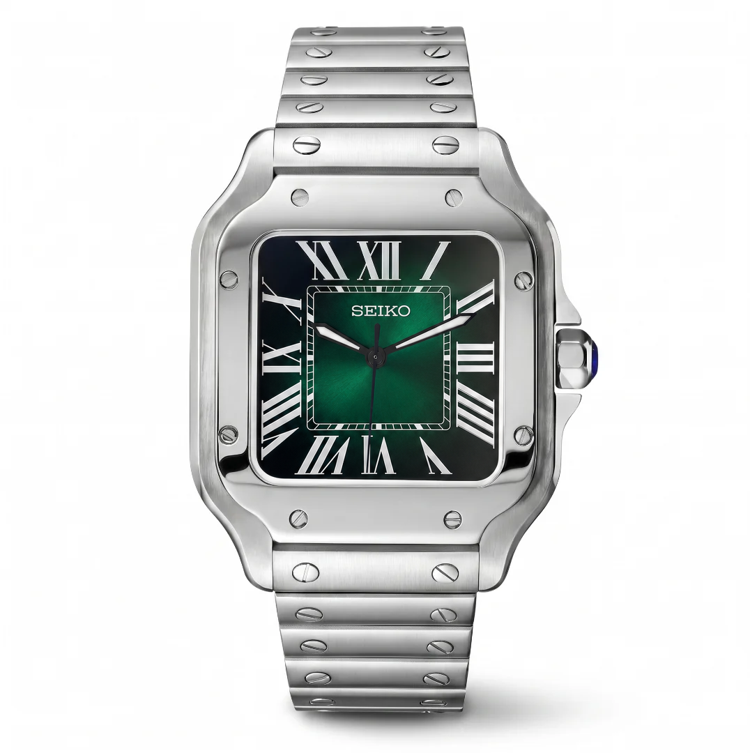 Santos Green Reglage watch